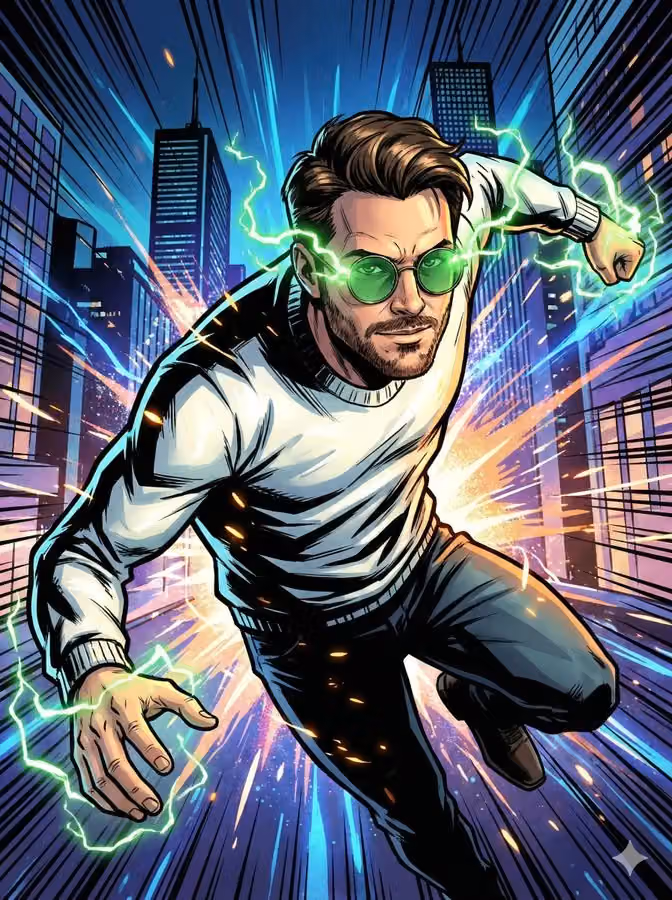 Modern Comic Style Illustration