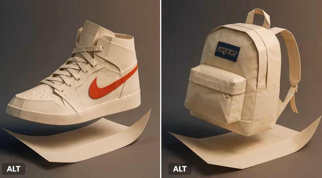 Paper Art Sneaker Folding Animation