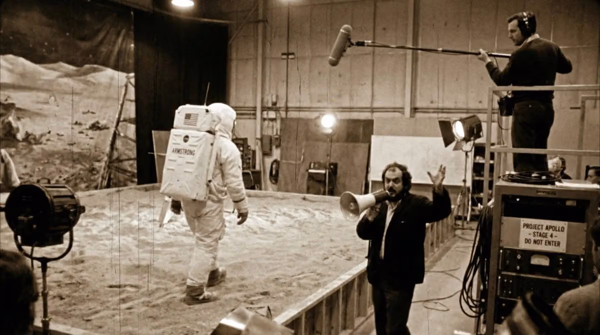1969 Leaked Production Footage: Neil Armstrong Walking on the Moon's Surface - It's Just a Sandbox i
