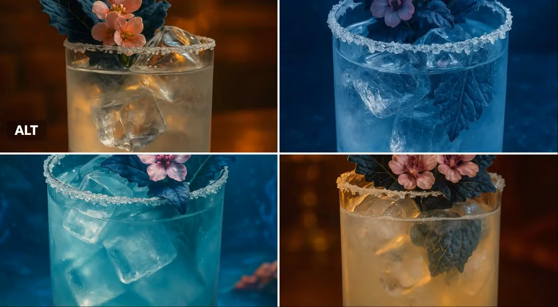 High-End Cocktail in Disney Movie Style