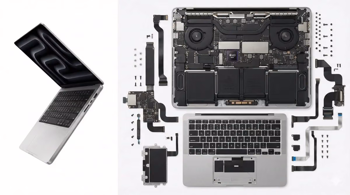 Ultimate Disassembly of MacBook Pro Laptop