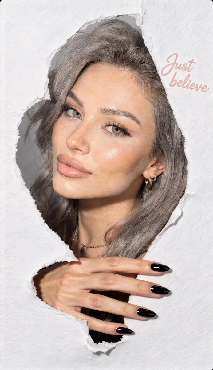 Ultra-realistic 8K HD portrait with torn paper heart opening