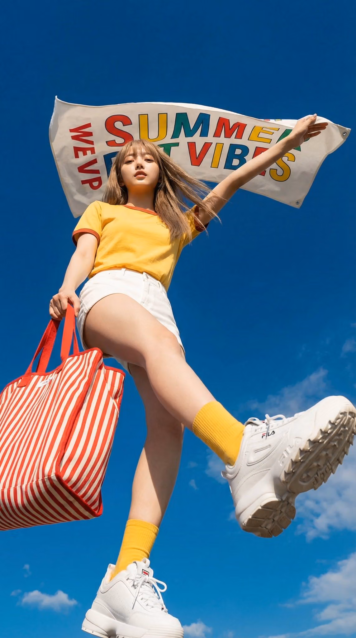 Energetic Mid-Air Pose Portrait