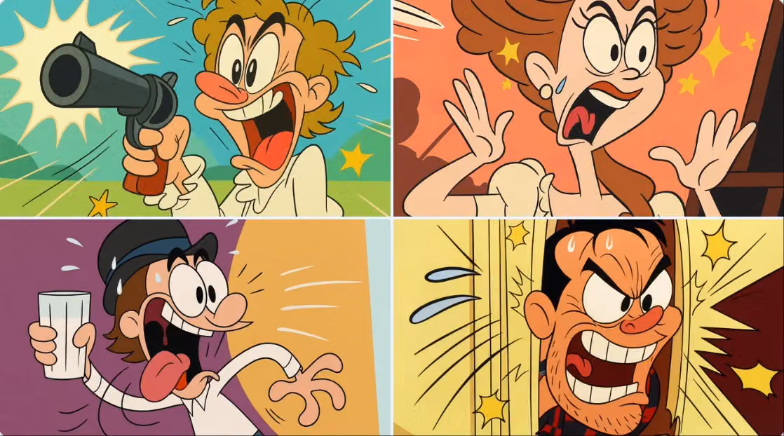 Transform Image into Classic Tex Avery / Looney Tunes Cartoon Style
