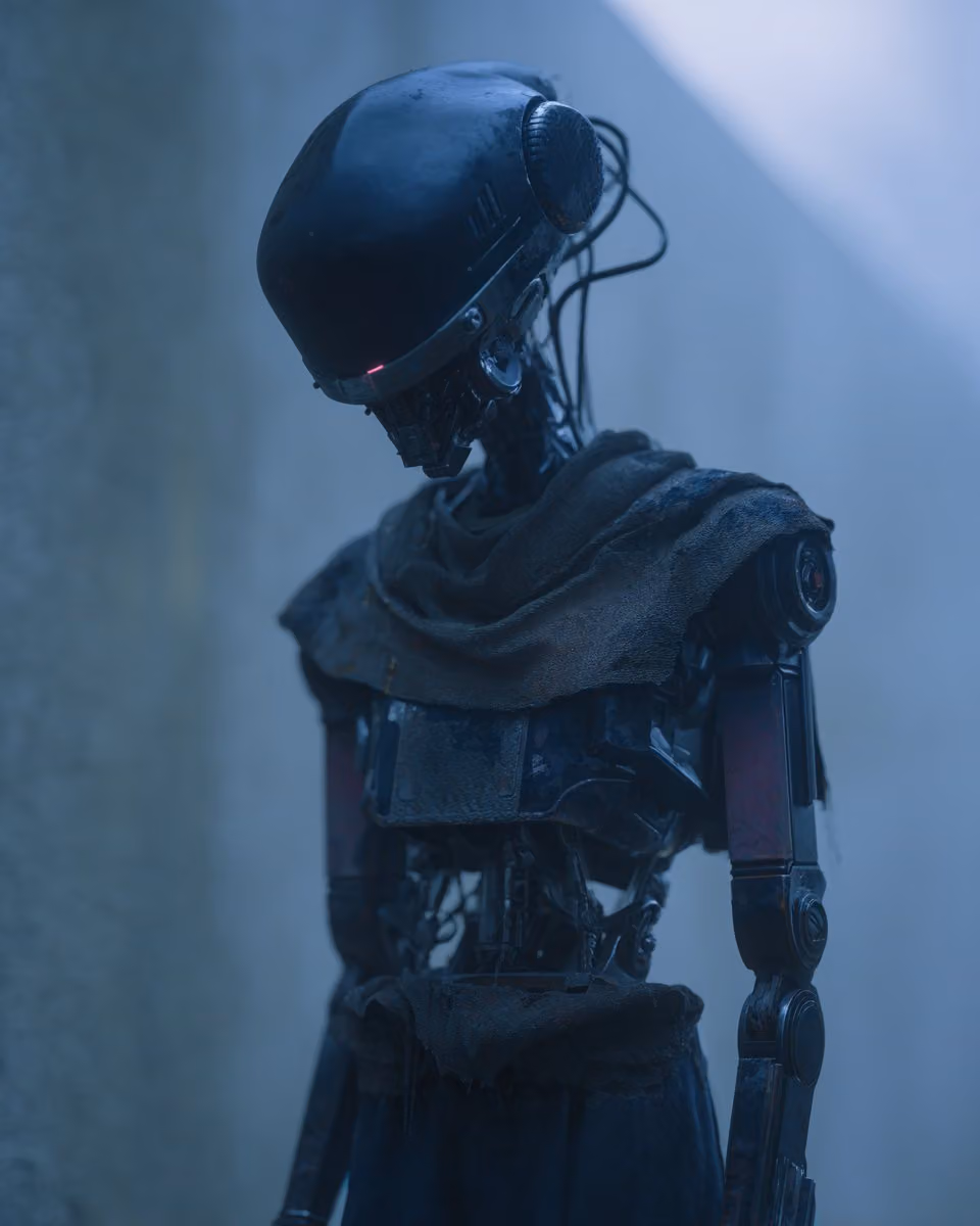 Battle Droid Contemplative Portrait