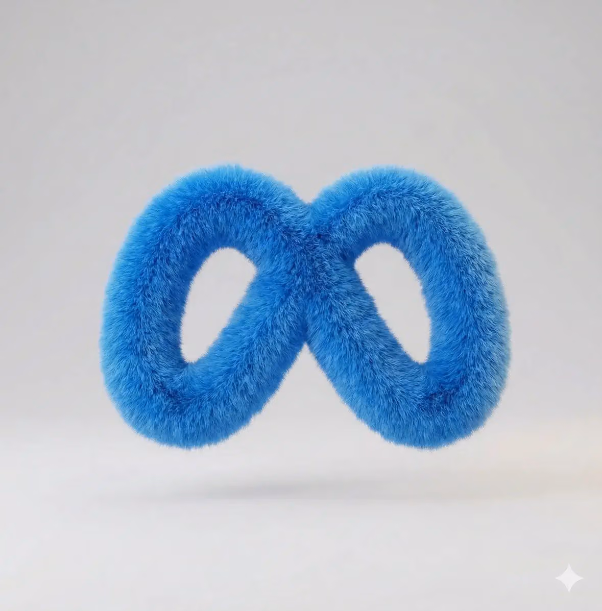 Ultra-realistic Fluffy Fur 3D Logo Render
