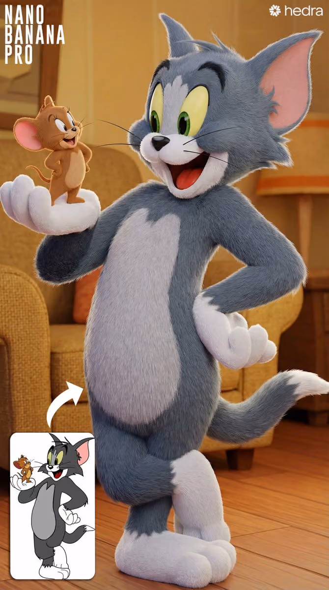 High Quality 3D Animated Style Conversion