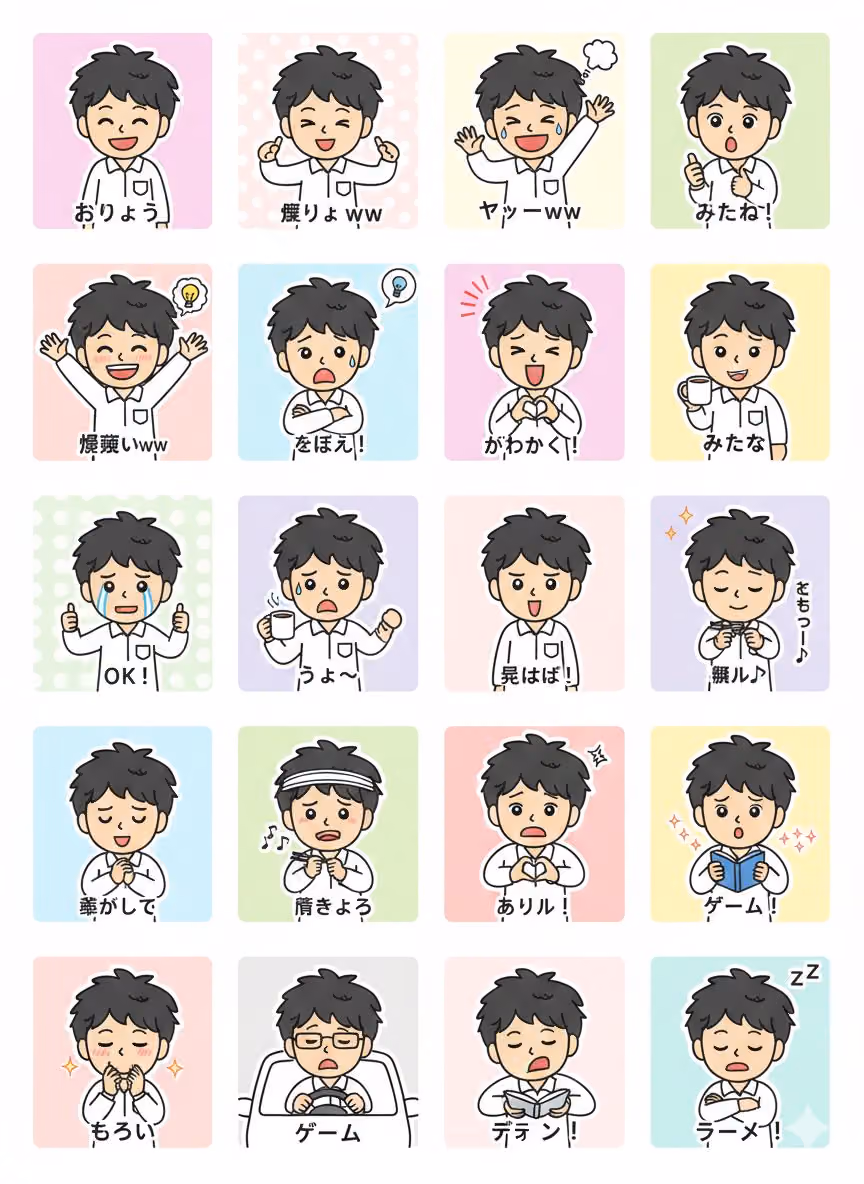 Turn person into character icon and LINE stickers