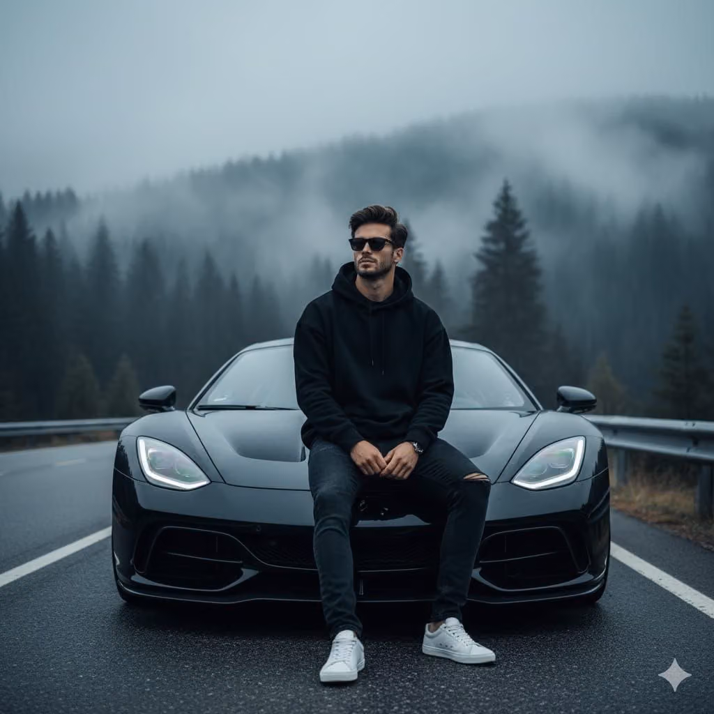Ultra-Realistic Sports Car Portrait